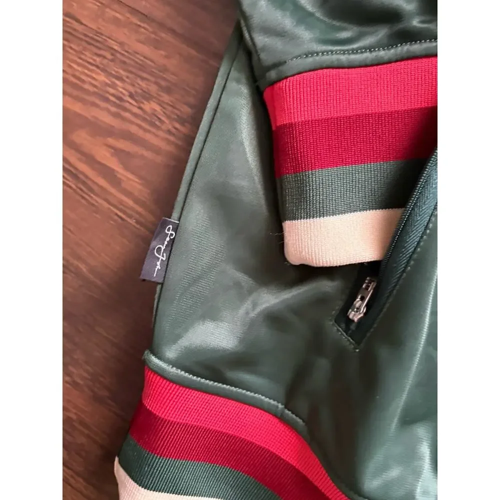 Sean John Olive Green Full Zip Track Jacket Size Men's XL